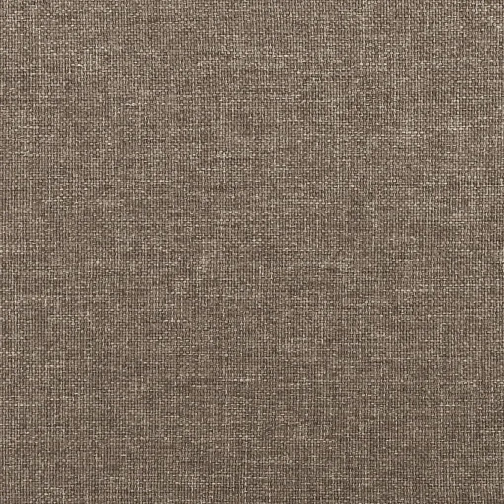 Κεφαλάρι με Πτερύγια Taupe 163x23x118/128 εκ. Υφασμάτινο - Μπεζ-Γκρι