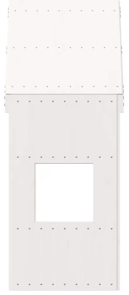 vidaXL Οροφή Κρεβατιού Παιδική Λευκό 55x84x132 εκ. Μασίφ Ξύλο Πεύκου