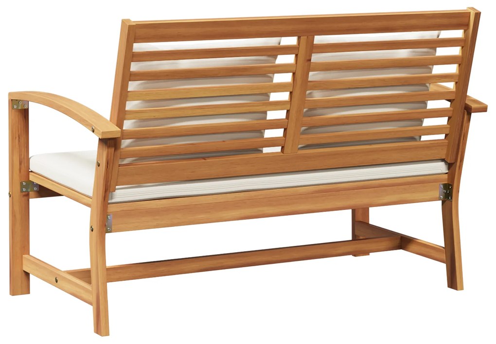 vidaXL Παγκάκι κήπου Φυσικό 110 x 64 x 76.5 εκ Μασίφ ξύλο teak