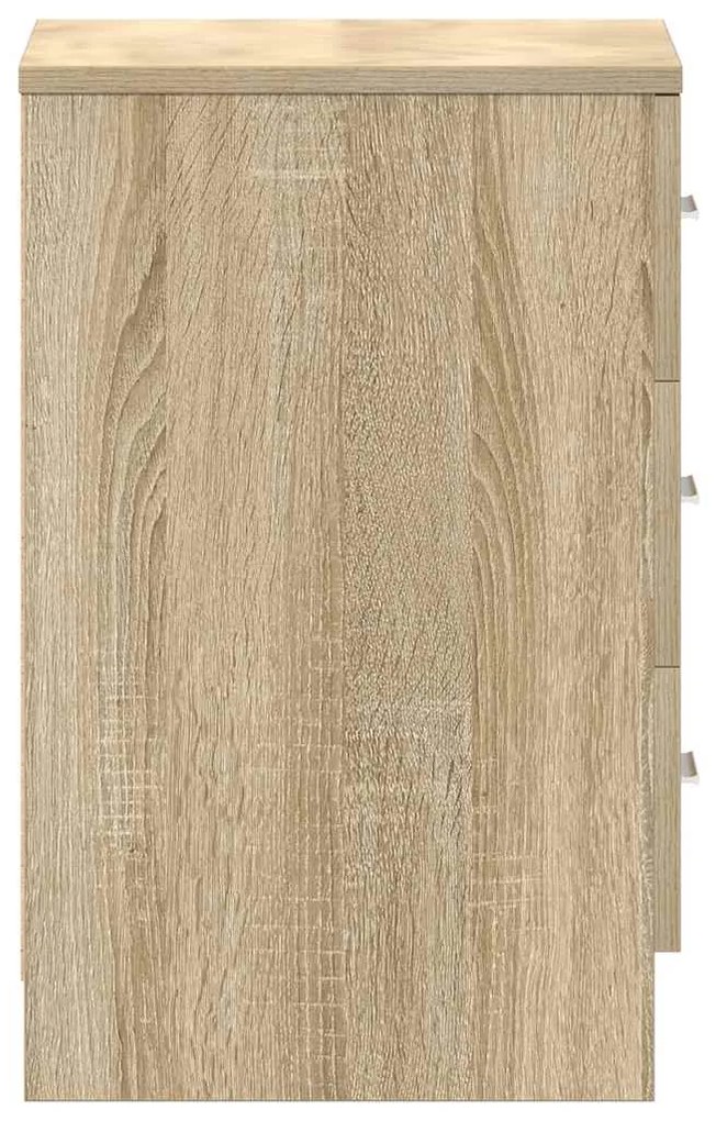 vidaXL Κομοδίνο Χρώμα Sonoma Δρυς 38 x 35 x 56 εκ. από Επεξ. Ξύλο