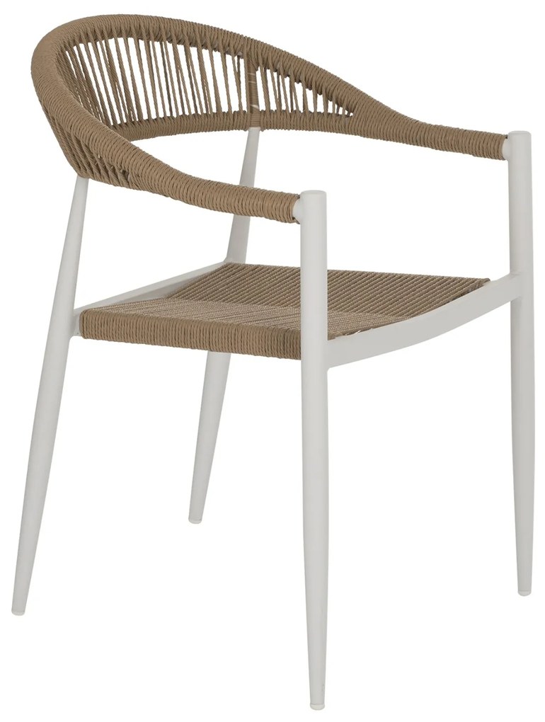 ΠΟΛΥΘΡΟΝΑ ΑΛΟΥΜΙΝΙΟΥ GRET HM5854.01 ΛΕΥΚΗ PE RATTAN ΜΠΕΖ 56x55,5x78Υεκ. (1 Τεμμάχια)