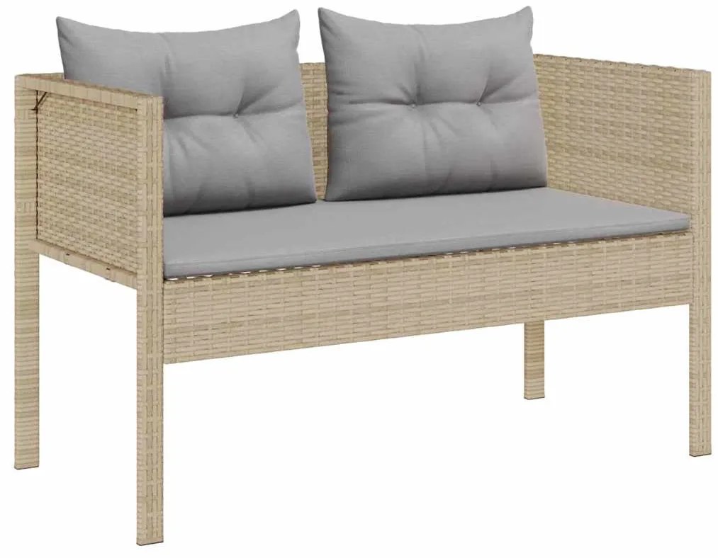 vidaXL Σετ Καναπέ Κήπου 6 pcs Μπέζ και Ανοιχτό Γκρι συνθετικό ρατάν