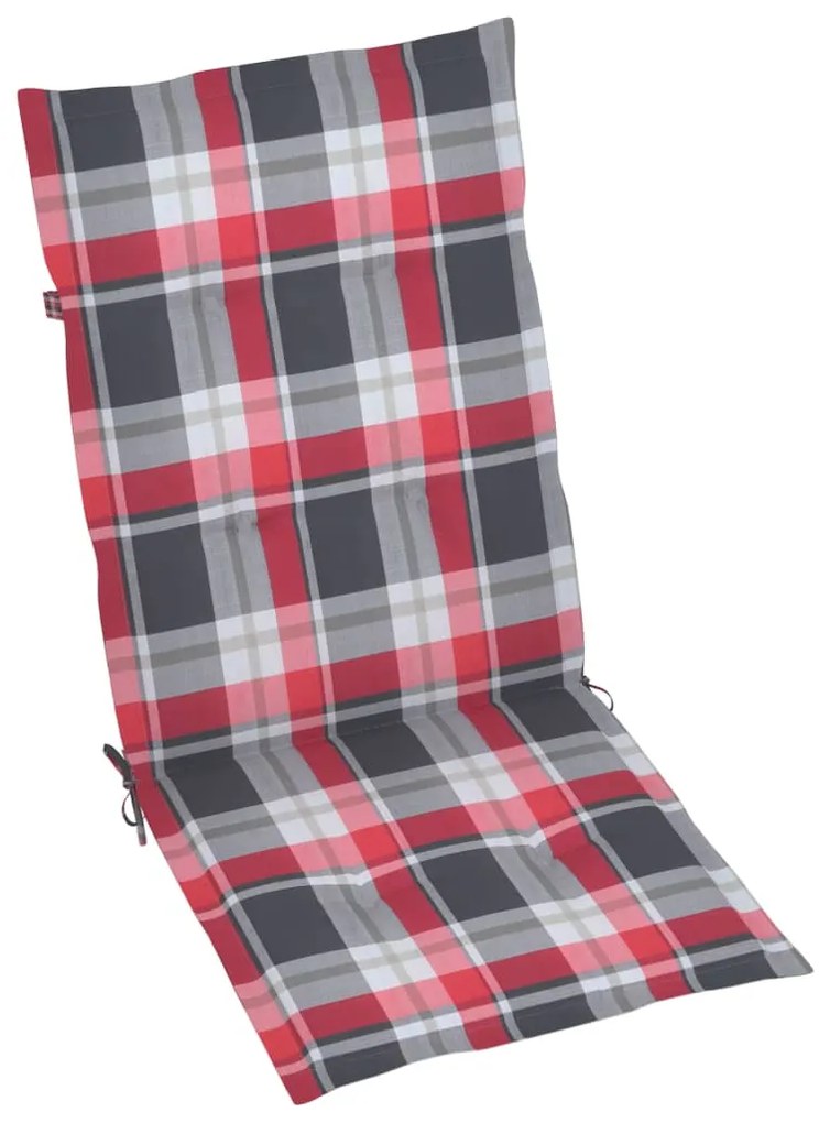 vidaXL Καρέκλες Κήπου Ανακλινόμενες 4 τεμ. Ξύλο Ακακίας με Μαξιλάρια