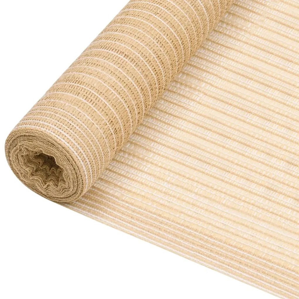 vidaXL Δίχτυ Σκίασης Μπεζ 1,2 x 25 μ. από HDPE 75 γρ./μ²
