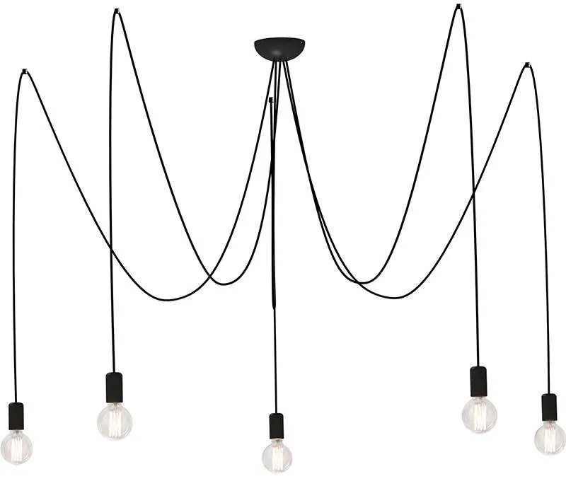 Φωτιστικό Οροφής Spider V 6788 Black Nowodvorski Plastic