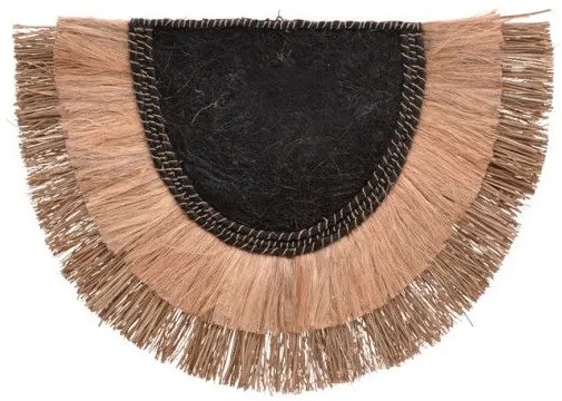 Διακοσμητικό τοίχου Pedrine Inart seagrass-abaca σε φυσικό 85x60x6εκ 339-000042 339-000042 Καφέ