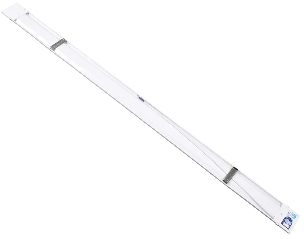 GloboStar® 60160 LED Γραμμικό Βιομηχανικό Φωτιστικό Tri-Proof 120cm 40W 3648lm 120° AC 220-240V Αδιάβροχο IP65 Μ120 x Π7.5 x Υ2.5cm Θερμό Λευκό 2700K - 2 Χρόνια Εγγύηση