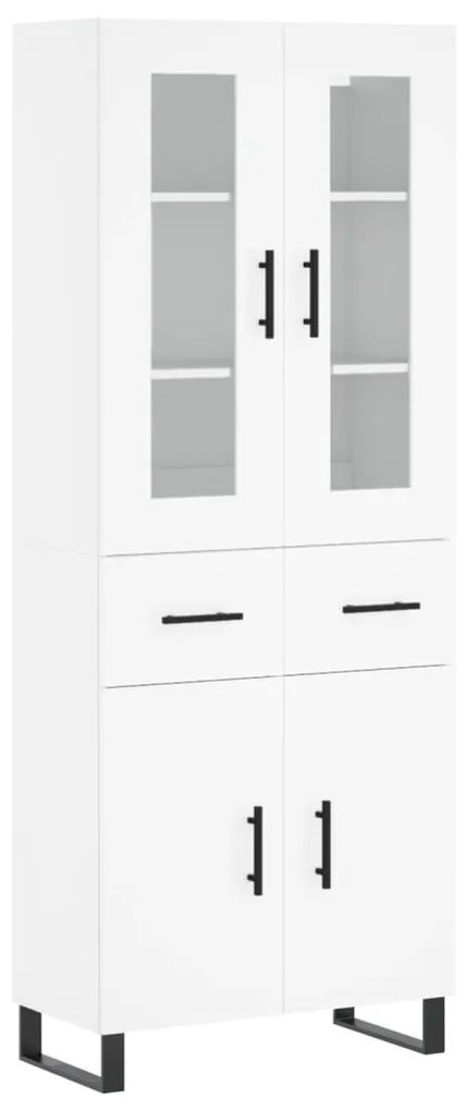 vidaXL Ντουλάπι Λευκό 69,5x34x180 εκ. από Επεξεργασμένο Ξύλο