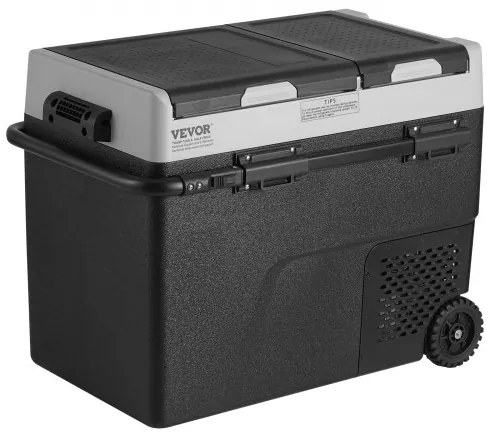 VEVOR Portable Car Refrigerator Freezer Compressor 58 L Dual Zone for Home Car