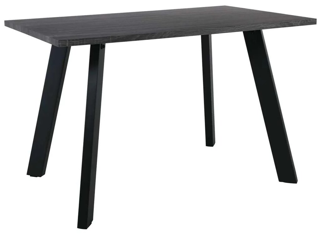 Τραπέζι BAXTER 140x80cm Grey Walnut/Βαφή Μαύρη