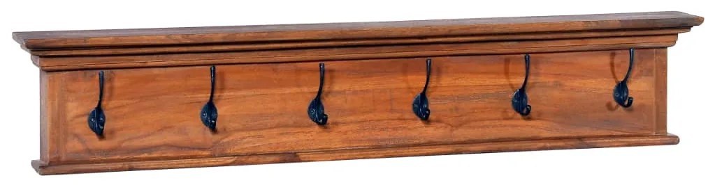 vidaXL Κρεμάστρα Τοίχου 100 x 10 x 20 εκ. από Μασίφ Ξύλο Teak