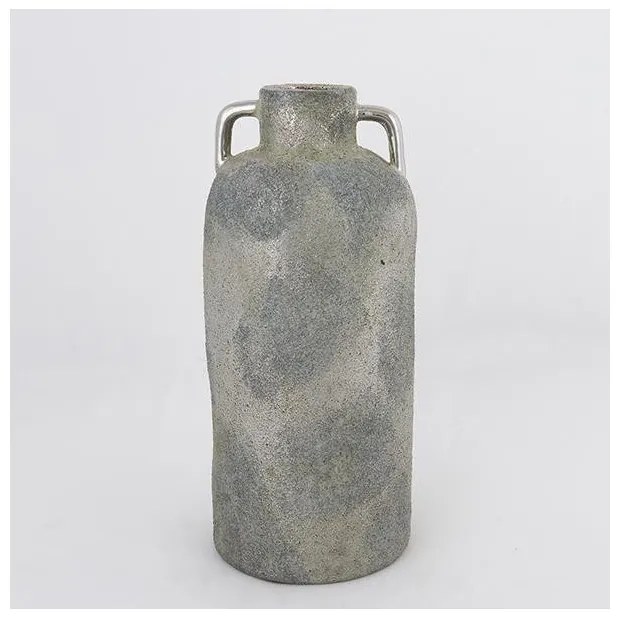 Βάζο Κεραμικό Γκρι &amp; Ασημί 135x13.5x30cm 752-20385 Estheti-752-20385-Ασημί 752-20385