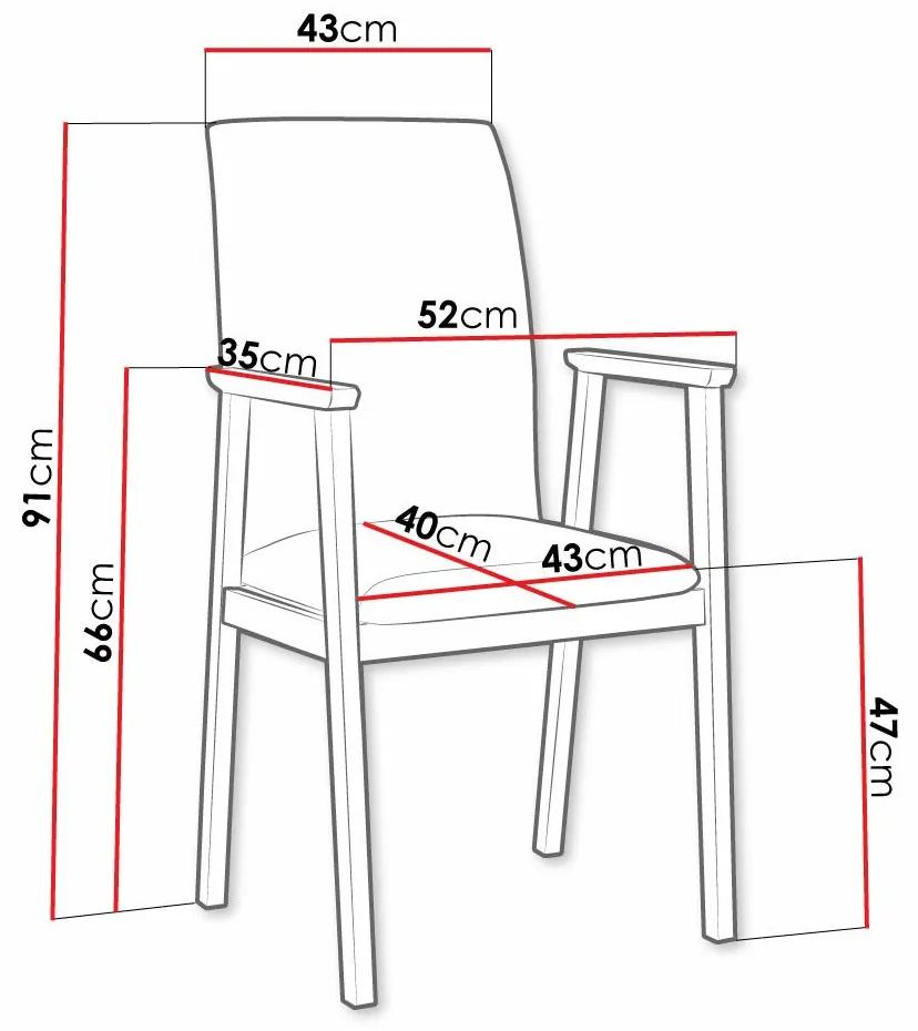 Καρέκλα Victorville 336, Πράσινο, Sonoma οξιά, 91x43x40cm, 7 kg, Ταπισερί, Ξύλινα, Μπράτσα, Ξύλο: Σημύδα | Epipla1.gr