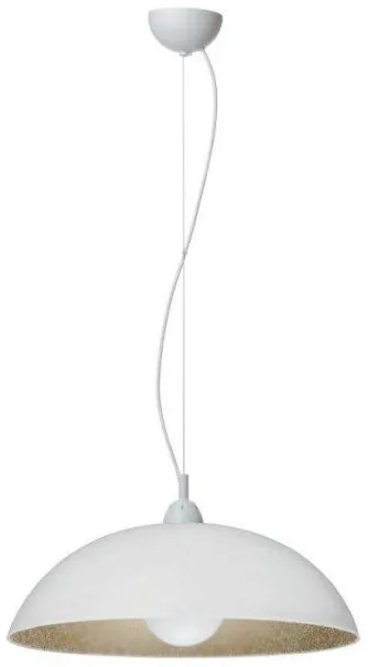 Κρεμαστό Φωτιστικό Οροφής Plexiglass Ε27 Φ40 130-01/40 Arkolight-130-62-01/40-Λευκό-Χρυσό 130-62-01/40