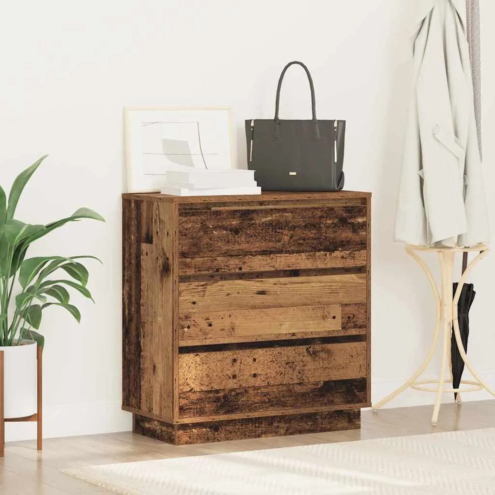 vidaXL Κομοδίνο με Παλαιό ξύλο 71 x 34.5 x 75 εκ. Επεξεργασμένο ξύλο
