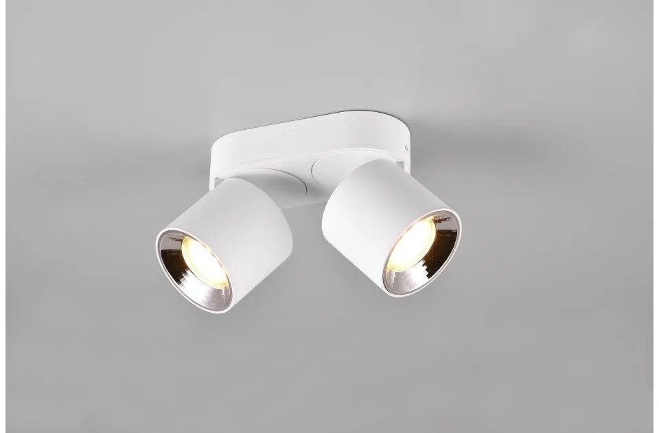Σποτ Φωτιστικό Οροφής 2xGU10 Κινητό Guayana Lighting-651000231-Λευκό 651000231