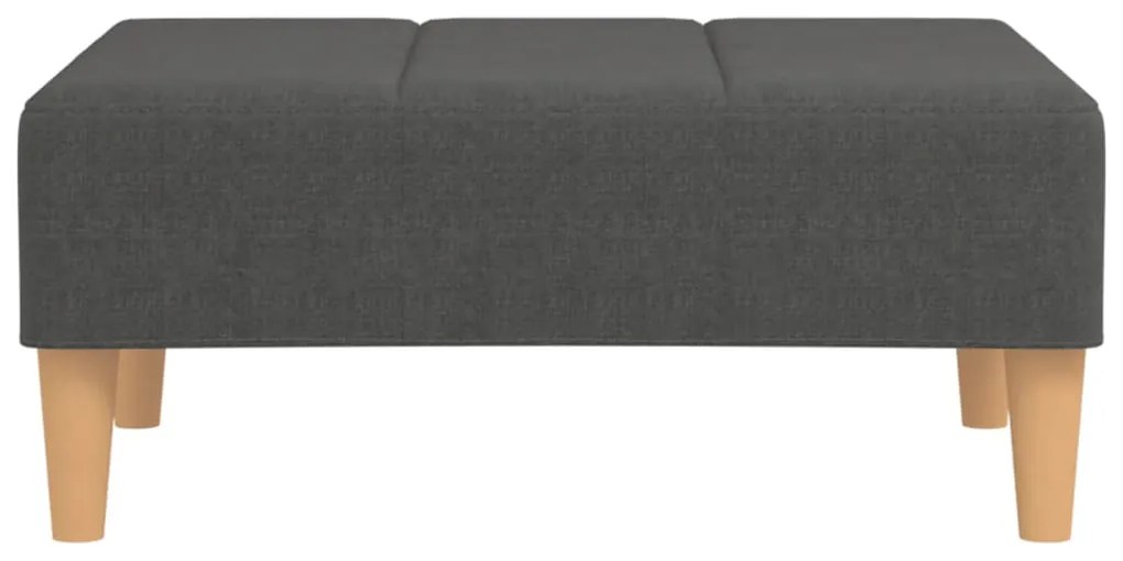 vidaXL Υποπόδιο Σκούρο Γκρι 78 x 56 x 32 εκ. Υφασμάτινο