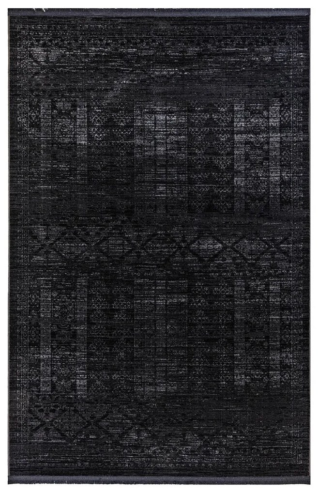 Χαλί (100x150) Ezzo Nomade Fringes 8535AHY Fume