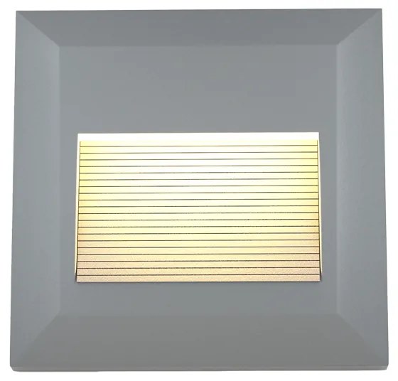 Φωτιστικό τοίχου Salmon LED 2W 3CCT Outdoor Wall Lamp Grey D:12.4cmx12.4cm (80201830) - 1.5W - 20W - 80201830