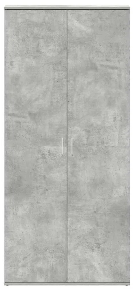 vidaXL Ντουλάπα Παπουτσιών Γκρι 80 x 39 x 180 εκ Επεξεργασμένο ξύλο