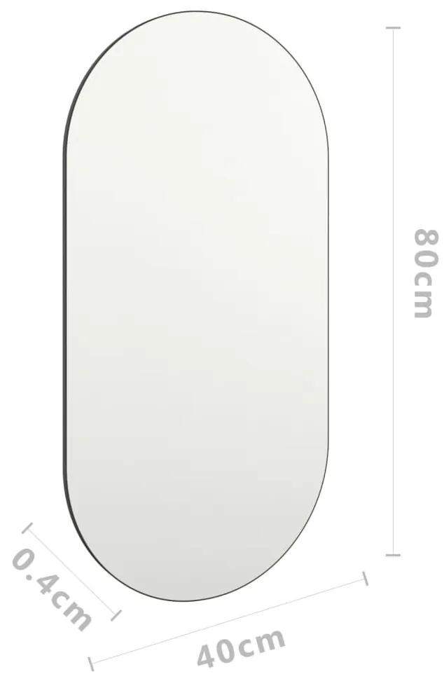 Καθρέφτης 80 x 40 εκ. Γυάλινος - Λευκό
