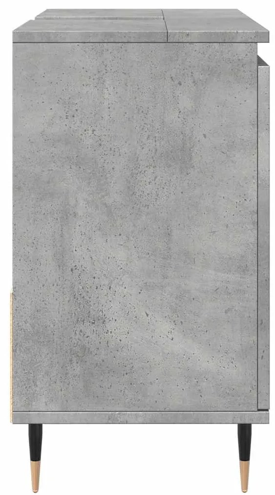 vidaXL Ντουλάπι Μπάνιου Γκρι Σκυροδέματος 65x33x60 εκ. Επεξ. Ξύλο