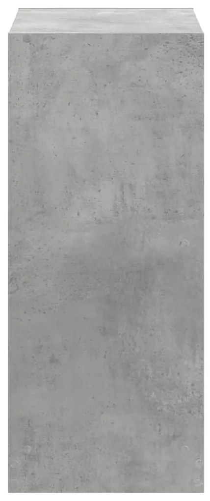 vidaXL Βιβλιοθήκη Γκρι Σκυροδέματος 68,5x32x75 εκ. Επεξεργ. Ξύλο