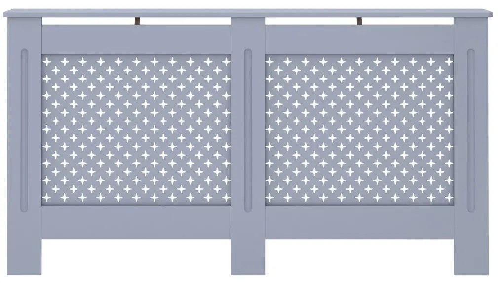 vidaXL Κάλυμμα Καλοριφέρ Ανθρακί 152 x 19 x 81,5 εκ. από MDF