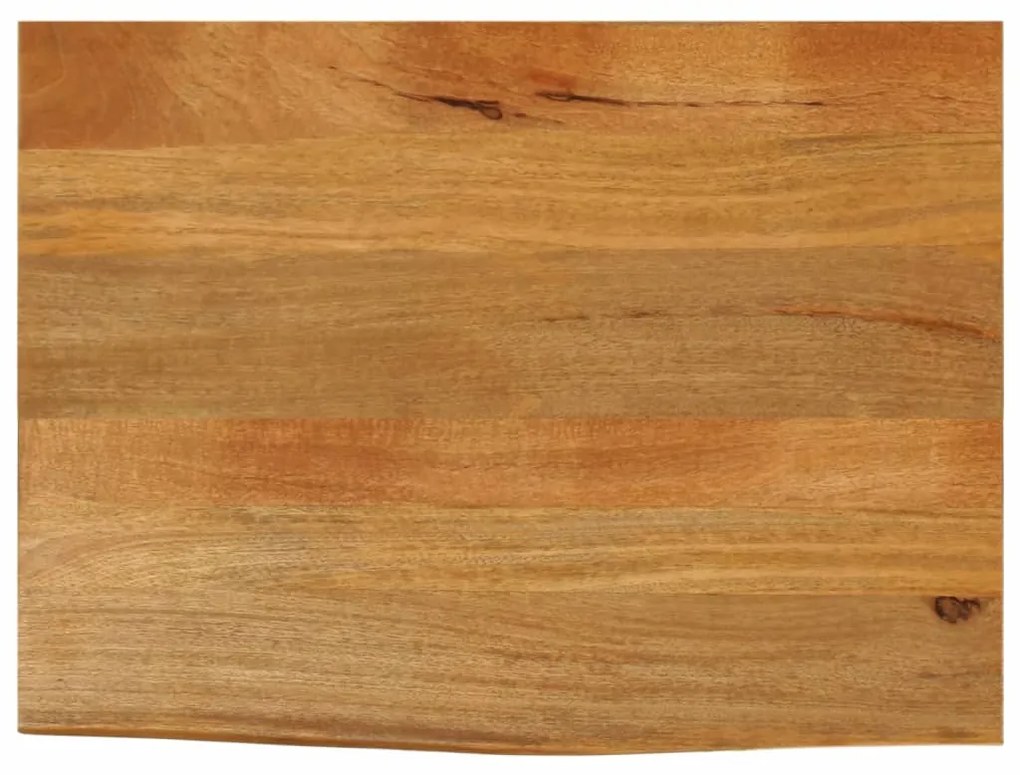 vidaXL Επιφάνεια Τραπεζιού 80x60x2,5 εκ. Live Edge Μασίφ Ξύλο Μάνγκο