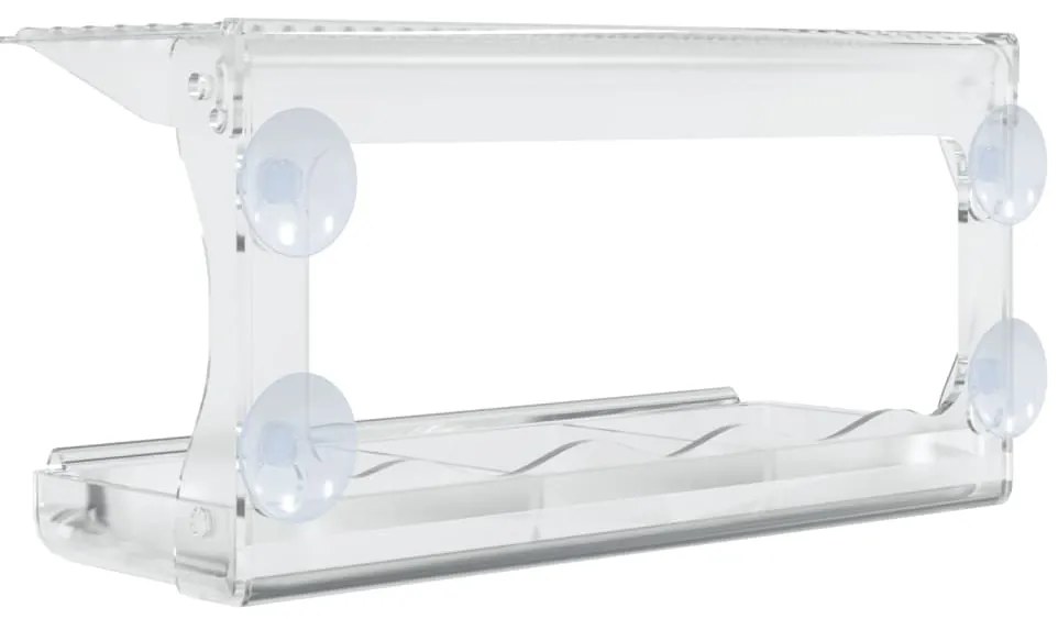 vidaXL Ταΐστρες Πουλιών για Παράθυρο 2 τεμ. 30x12x15 εκ. Ακρυλικές