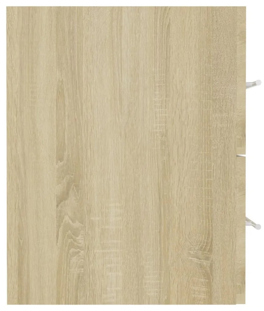 vidaXL Ντουλάπι Νιπτήρα Sonoma Δρυς 80 x 38,5 x 48 εκ. από Μοριοσανίδα