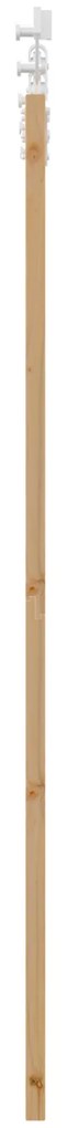 vidaXL Συρόμενη Πόρτα με Σετ Εξαρτημάτων 86x198.5 cm από Σταθερό Ξύλο Πεύκου