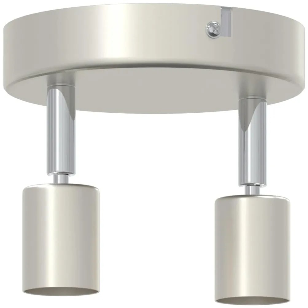 vidaXL Σποτ οροφής με προβολείς Νίκελ 12 x 8 εκ Ατσάλι