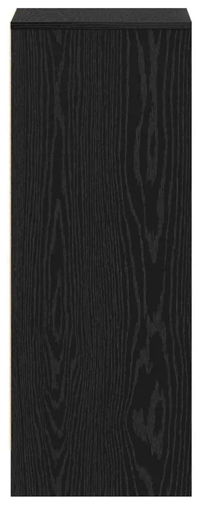 vidaXL Παπουτσοθήκη Μαύρη δρυς 60 x 35 x 92 cm Επεξεργασμένο ξύλο