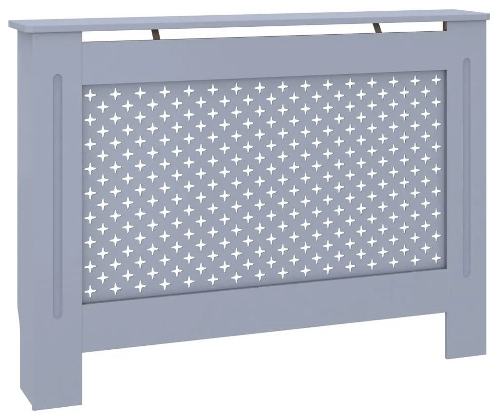 vidaXL Κάλυμμα Καλοριφέρ Ανθρακί 112 x 19 x 81,5 εκ. από MDF