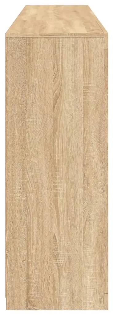 vidaXL Μπουφές με Φώτα LED Sonoma Δρυς 181,5 x 37 x 100 εκ.
