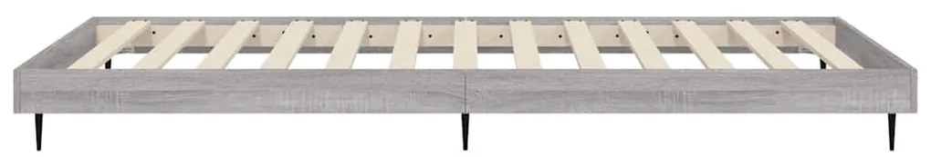 vidaXL Πλαίσιο Κρεβατιού Γκρι Sonoma 90x200 εκ. Επεξεργασμένο Ξύλο