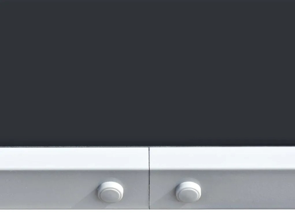 vidaXL Τραπέζι Κήπου Μαύρο 150 x 90 x 74 εκ. Ατσάλινο