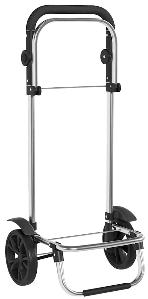 vidaXL Καρότσι Αγορών Μαύρο 36.5 x 46.5 x 100.5 εκ Ύφασμα Oxford