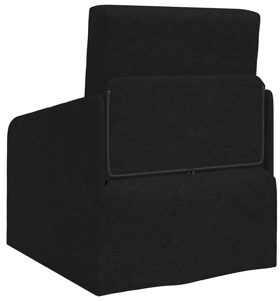 vidaXL Κρεβάτι καναπές Μαύρο 65 x 80 x 83 εκ. Βελούδο