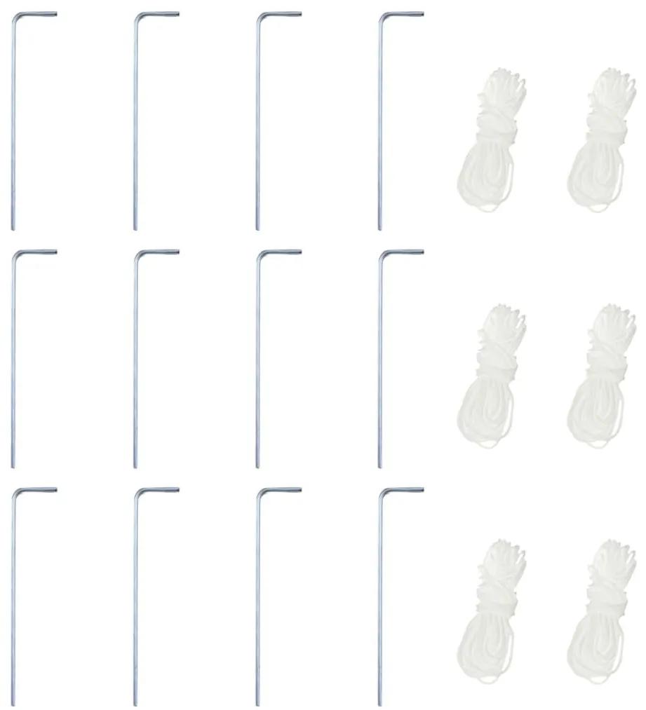 Τέντα Εκδηλώσεων Εξάγωνη με 6 Τοιχώματα Λευκό Κρεμ 3,6 x 3,1 μ. - Κρεμ