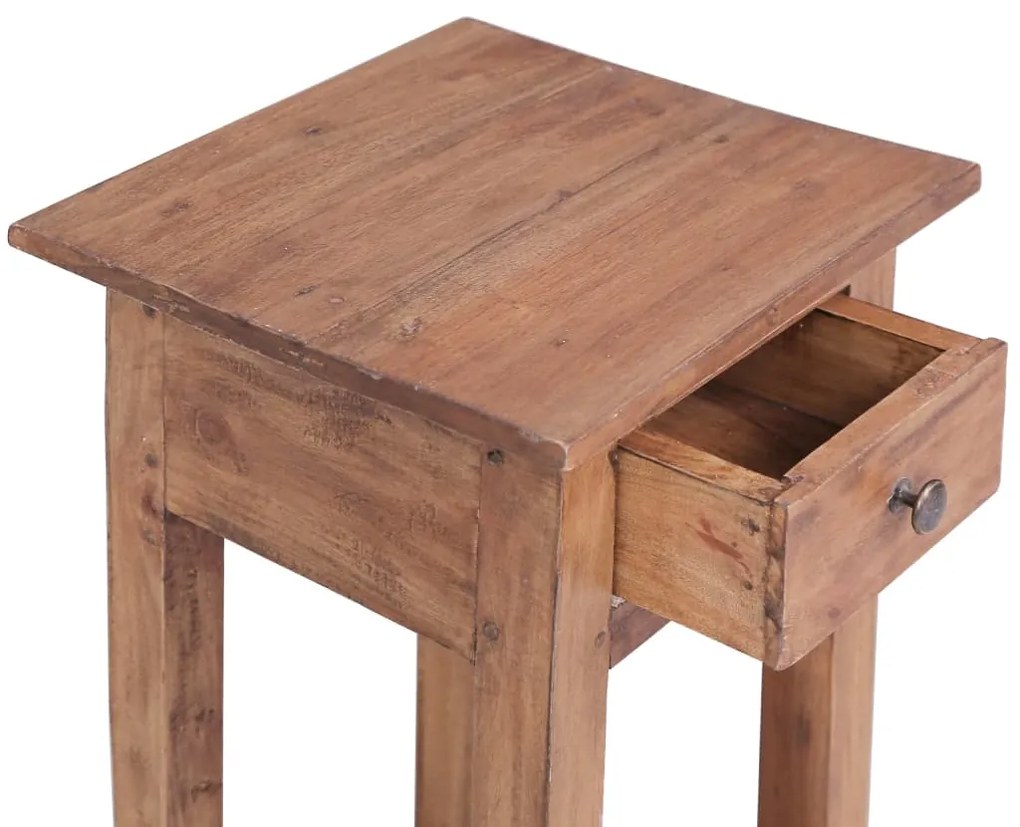 vidaXL Ανθοστήλη 30 x 30 x 75 εκ. από Μασίφ Ξύλο Μαόνι