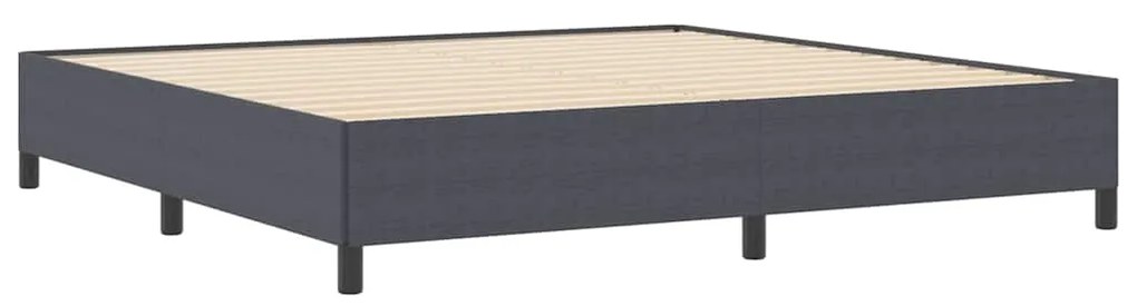 vidaXL Σκελετός Κρεβατιού Σκούρο γκρι 200 x 200 cm Βελούδο