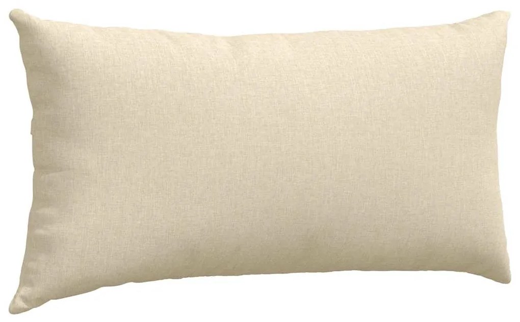 vidaXL Μαξιλάρι Καναπέ 2 pcs Κρεμ 80 x 40 cm ύφασμα