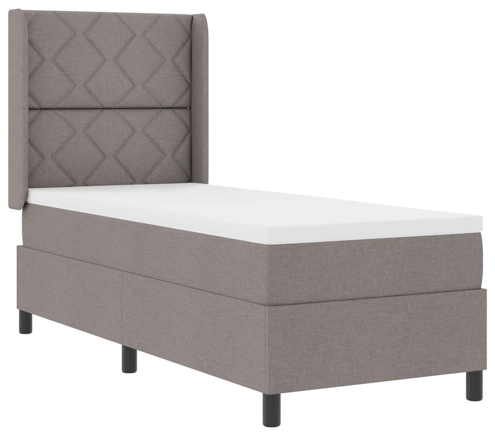 vidaXL Κρεβάτι Box Spring με Στρώμα Ταούπ 80x200 cm Υλικό