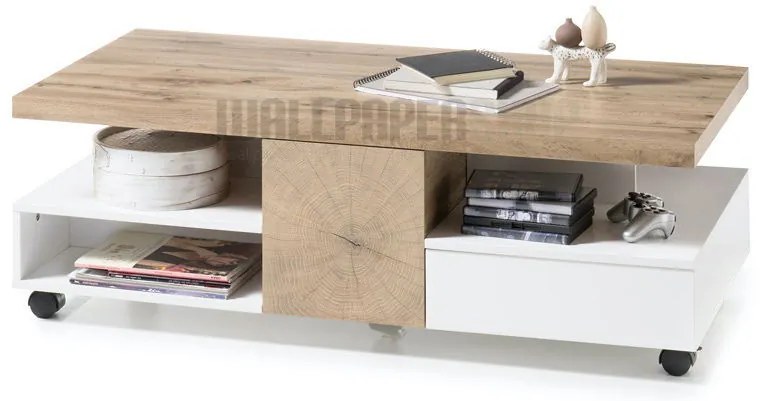 Τραπεζάκι Σαλονιού Μπεζ 110x70x40