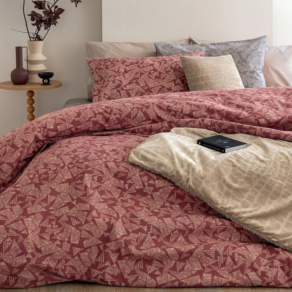Σεντόνια FB0224 (Σετ 4τμχ) Taupe Palamaiki Υπέρδιπλo 240x265cm 100% Cotton