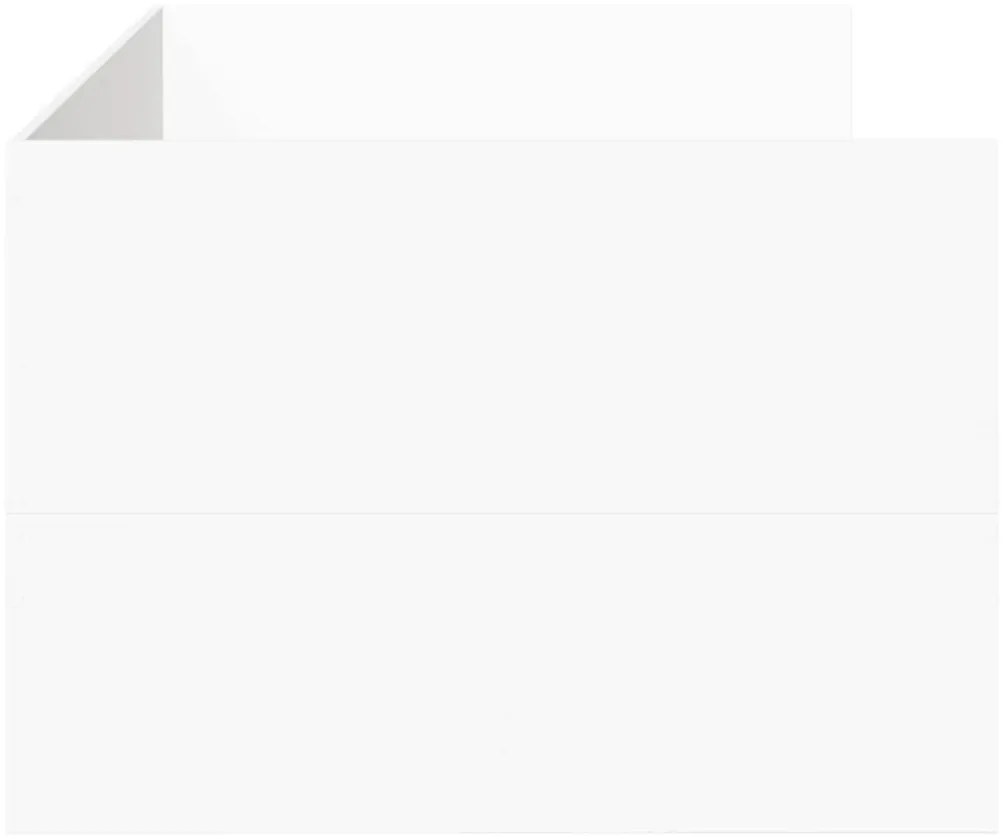 vidaXL Καναπές Κρεβάτι με Συρτάρια Χωρίς Στρώμα Λευκός 90x200 εκ.