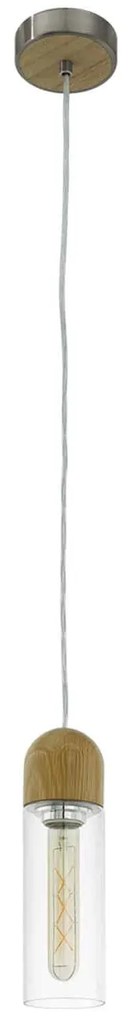 Φωτιστικό Οροφής Led Zacharo 1 96944 Brown Eglo Metal, Glass