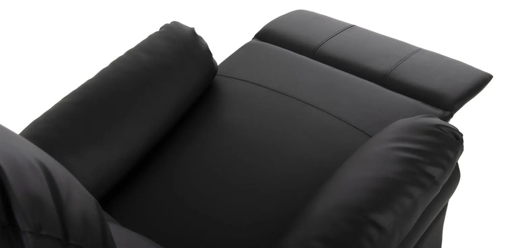 Πολυθρόνα HAPPER C9785.11 Μασάζ με Μαύρο PU 76x94x102Υεκ. 76x94x102 εκ.
